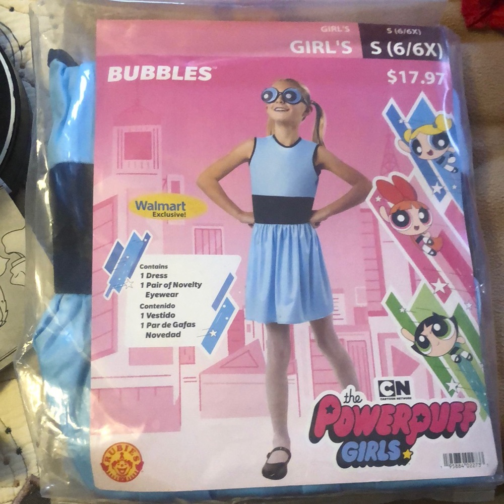 NIB Bubbles Halloween Costume- Powerpuff Girls